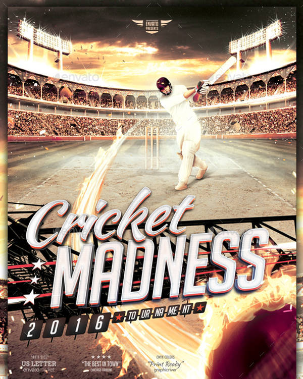 Cricket Games Sports Flyer