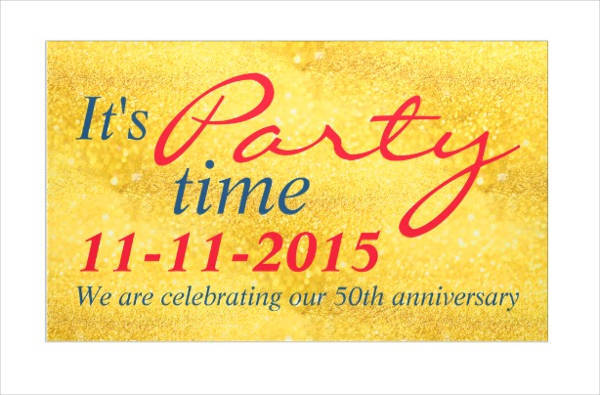 diy anniversary party banner