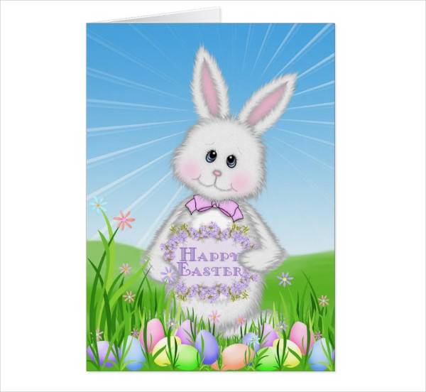 easter bunny greeting card