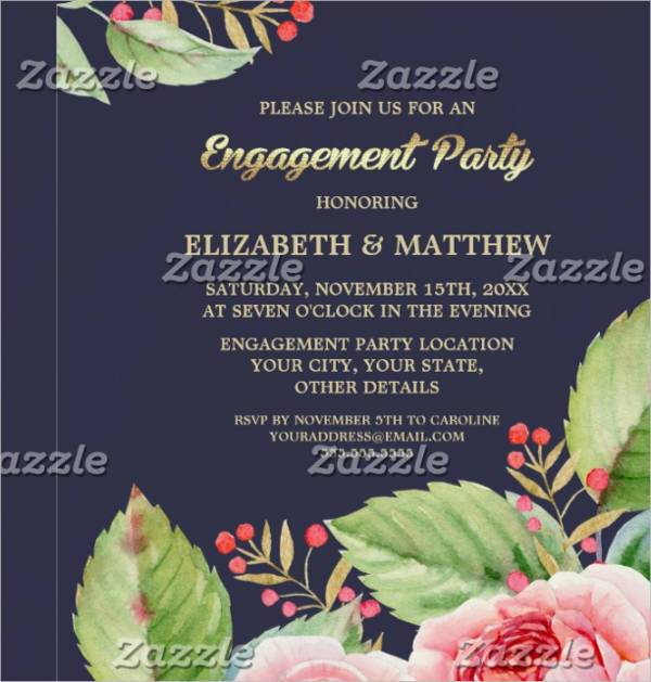 Engagement Ceremony Invitation Card