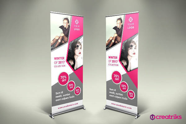 fashion roll up banner