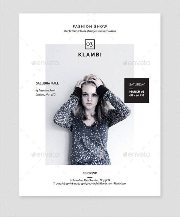 Fashion Show Invitation Flyer Poster
