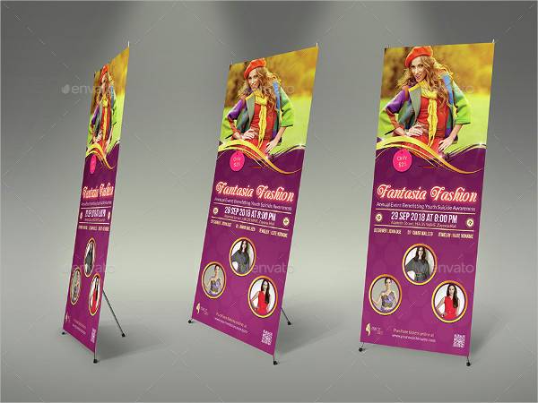 Fashion Show Party Rollup Banner
