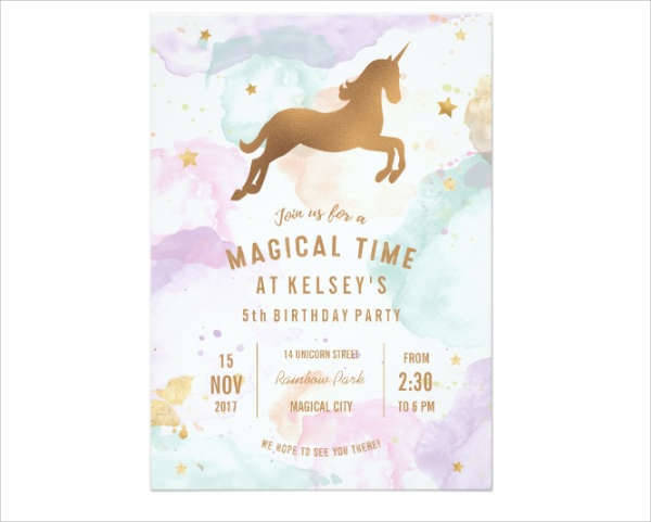 Formal Birthday Party Invitation