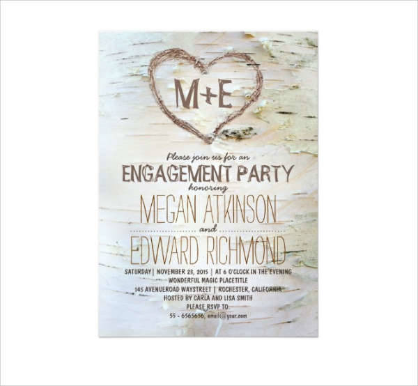Formal Engagement Party Invitation