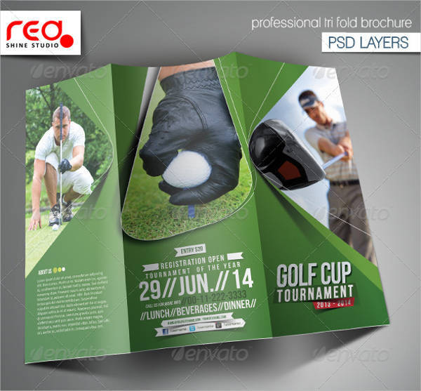 Golf Event Trifold Brochure