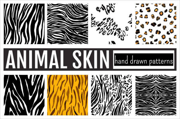 hand drawn animal skin pattern