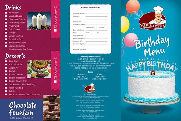 happy birthday menu card1