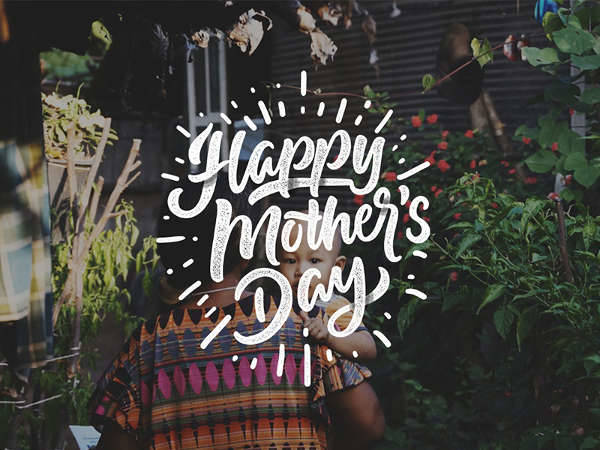 happy mother’s day lettering