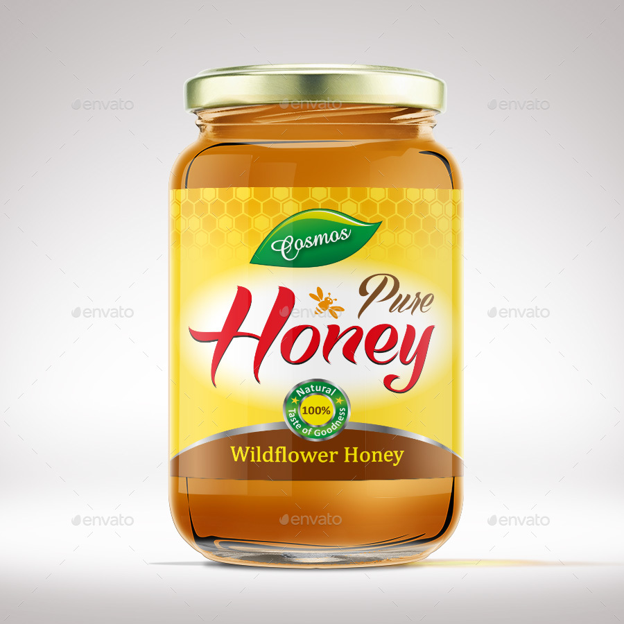 honey jar label