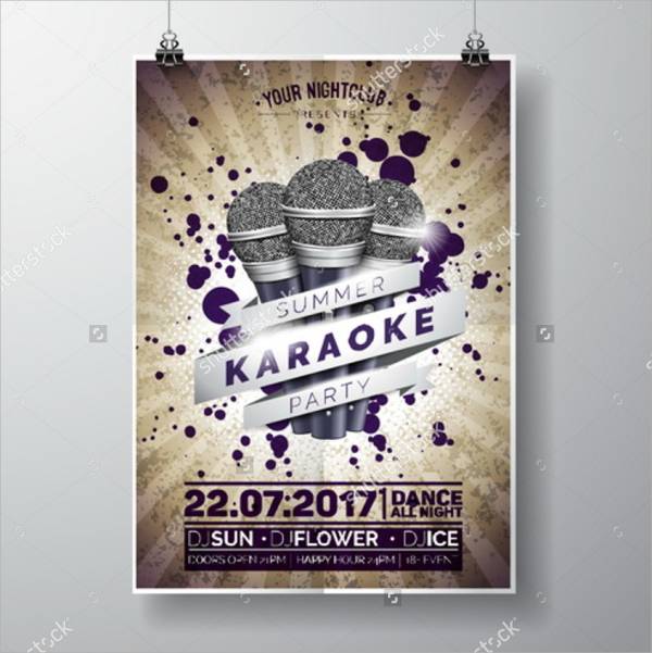 Karaoke Summer Party Flyer