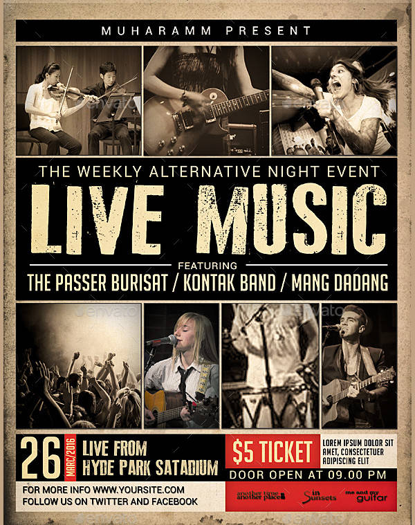 live musical event poster