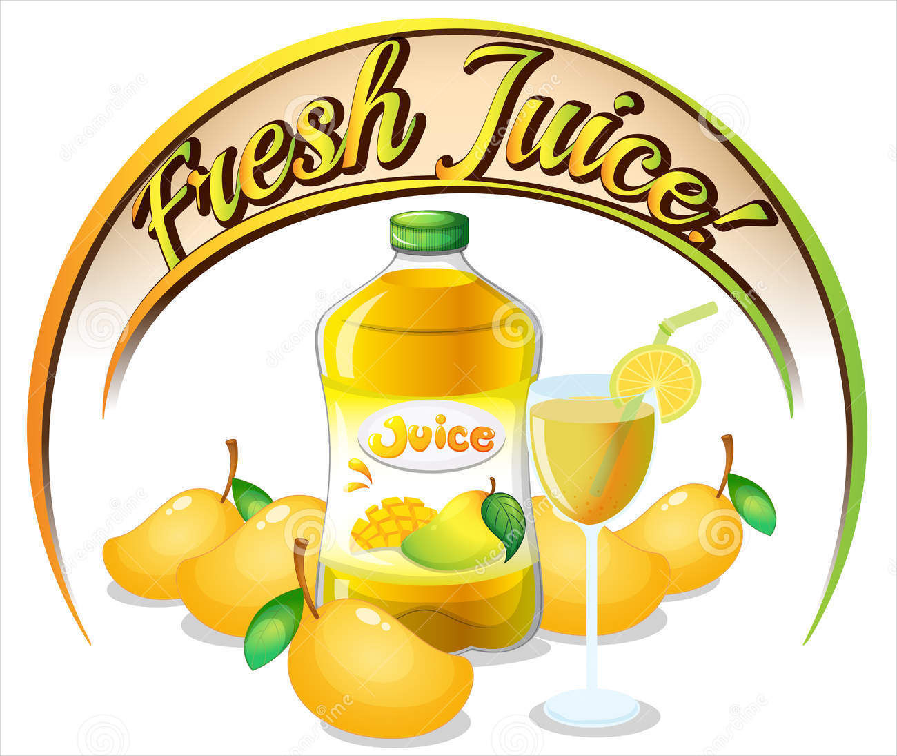 mango juice label