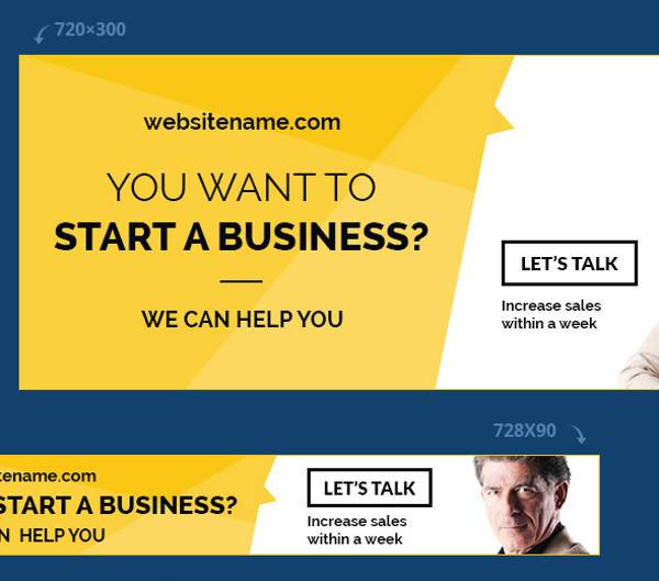 marketing corporate web banner