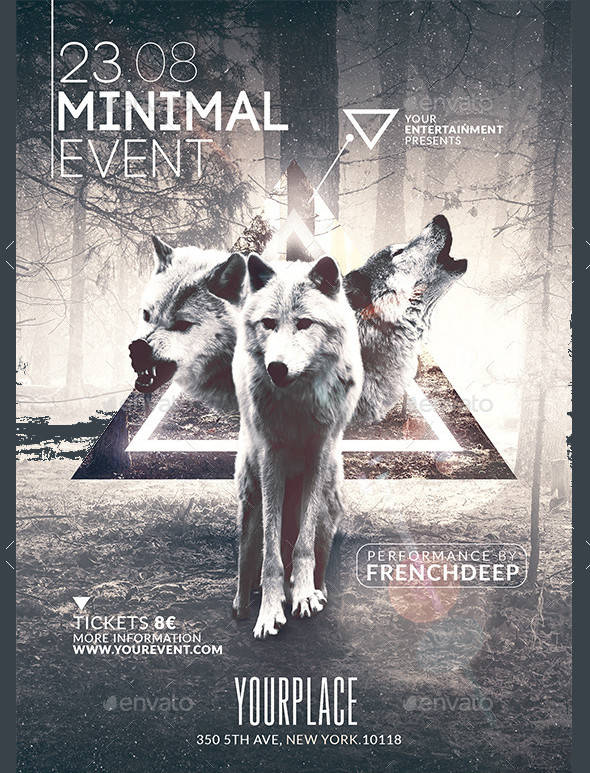 minimal wild event poster