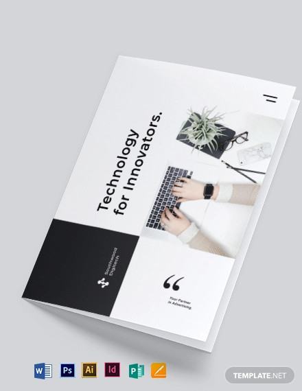modern bi fold brochure template
