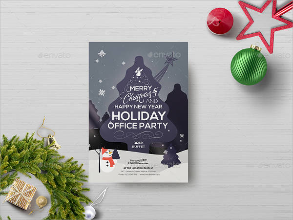 Office Holiday Party Flyer