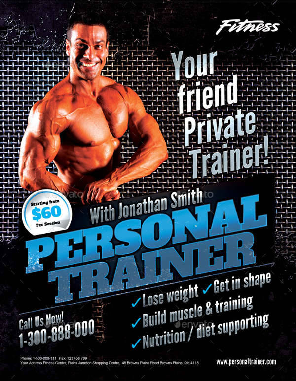 Personal Fitness Trainer Flyer