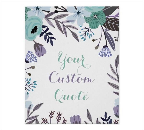 personalized quote art poster