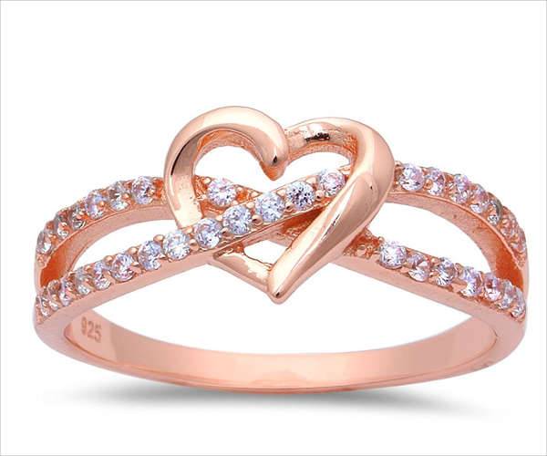 rose gold promise ring