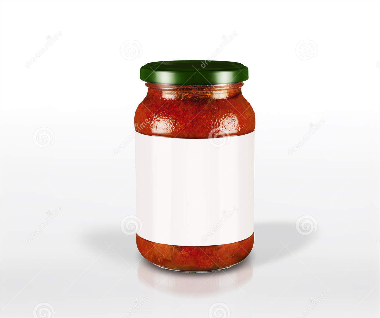 sauce jar blank label