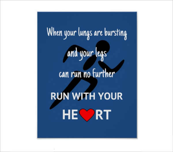 sports runner motivational poster