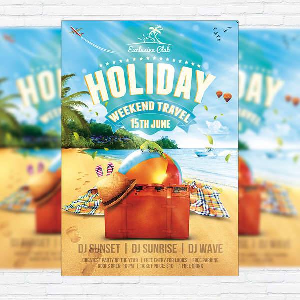 Summer Holiday Travel Flyer