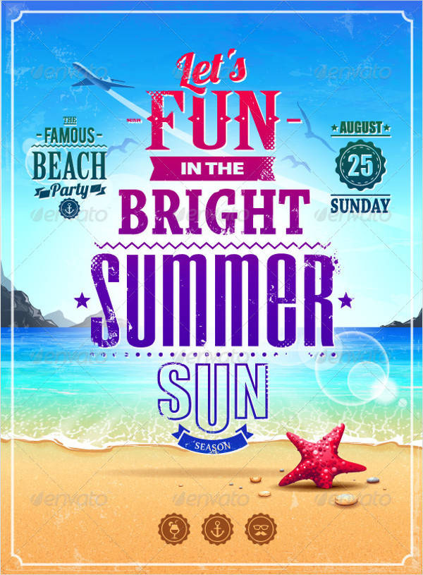 Summer Retro Travel Poster