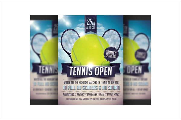 tennis tournament flyer