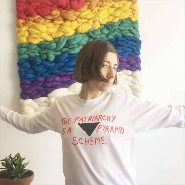 the patriarchy is a pyramid scheme” long sleeved shirt
