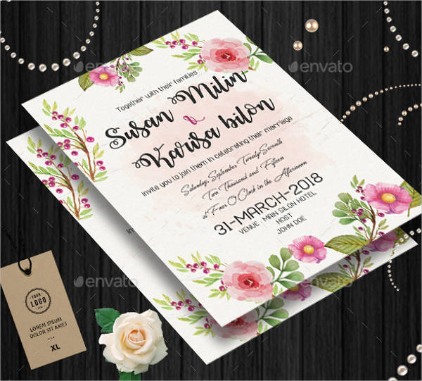 Wedding Invitation Card Flyer