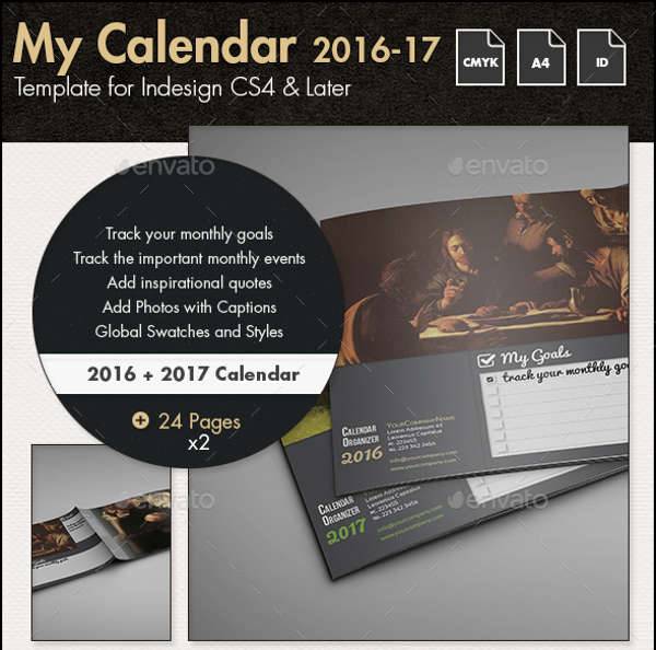 a4 landscape calendar planner