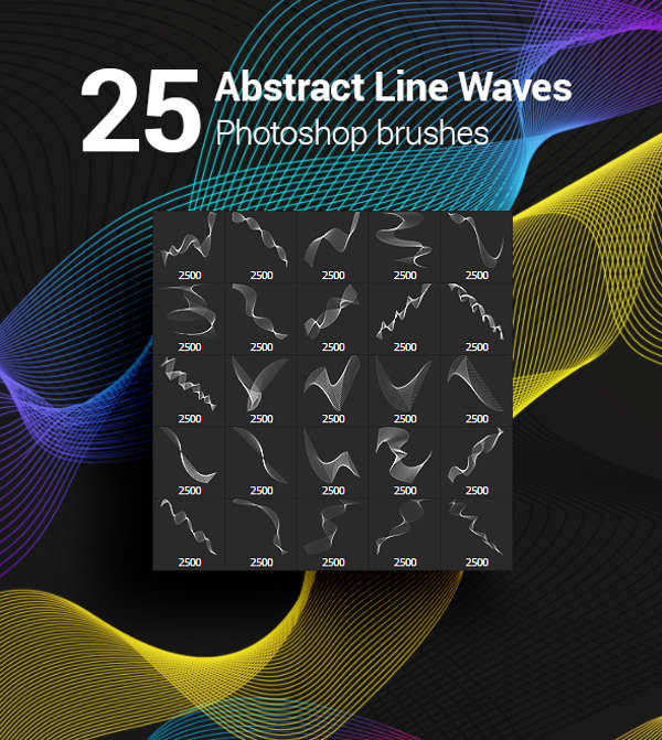abstract lines brushes