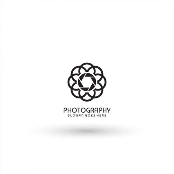 abstract photography logo template