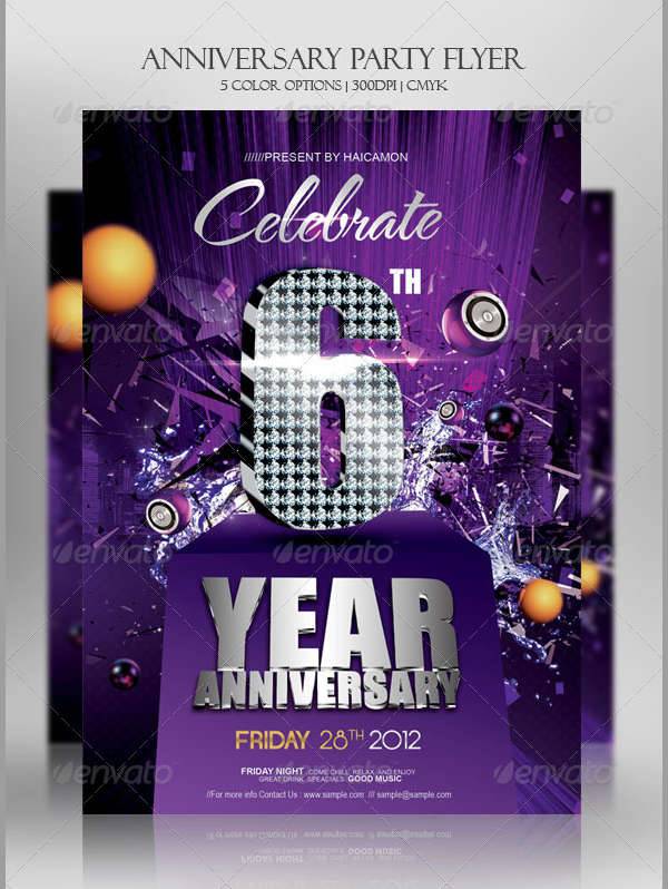 anniversary party invitations flyer