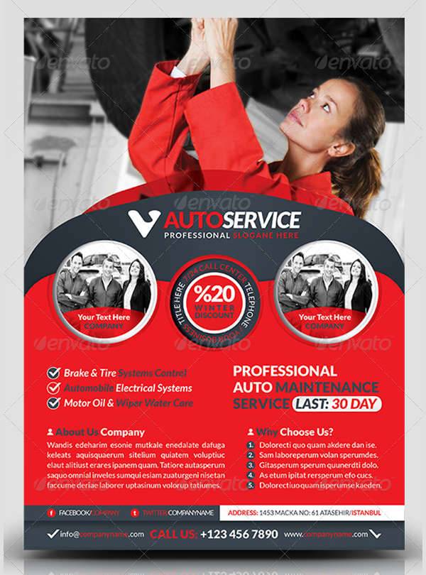 Auto Service Business Flyer