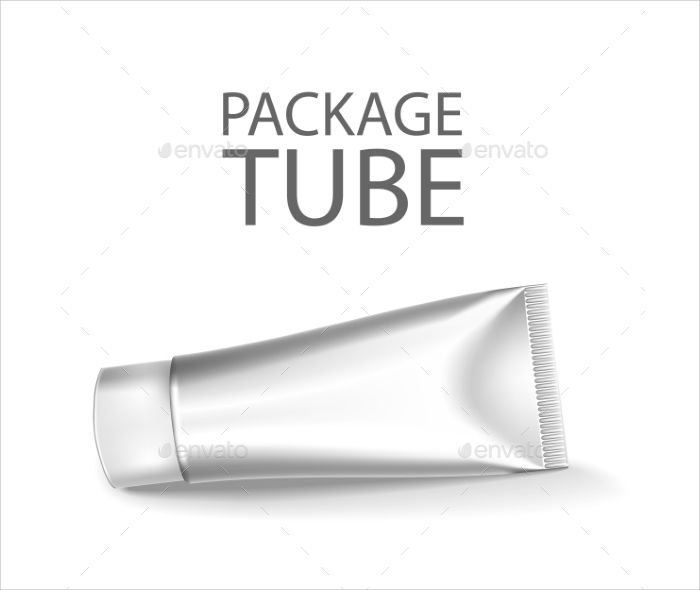 blank cosmetics packages tube template