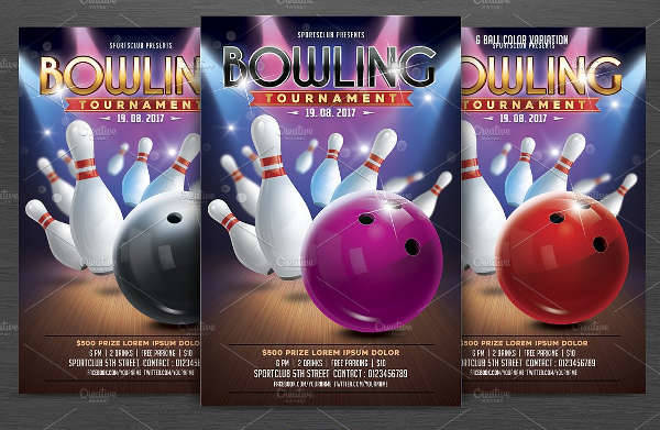 bowling tournament flyer