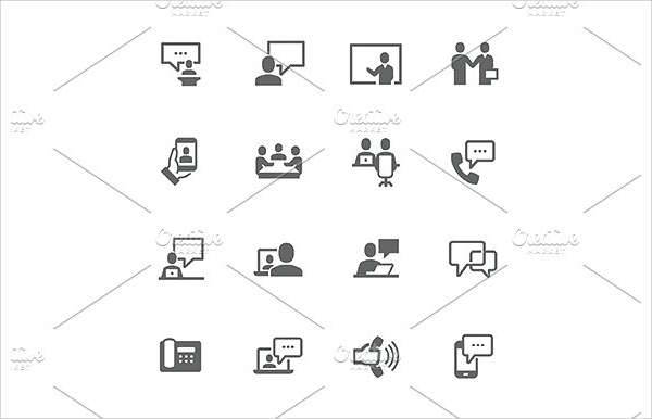 business communication icons