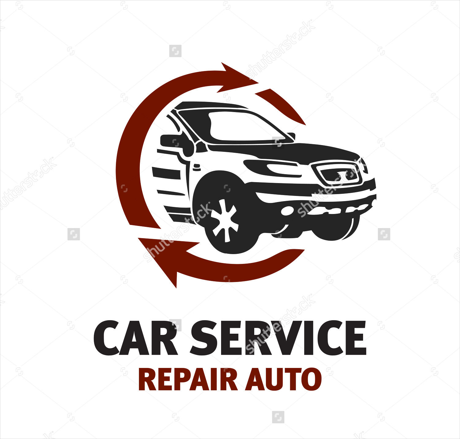 car repair service logo