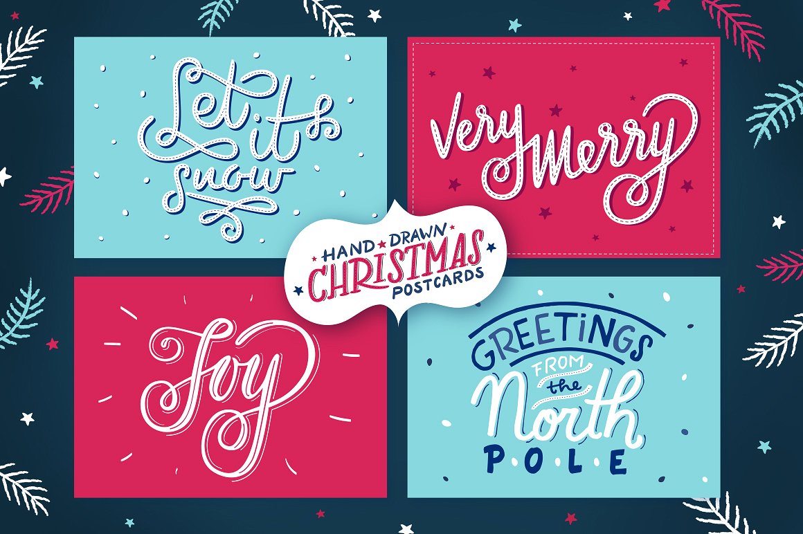 Christmas Lettering Holiday Card