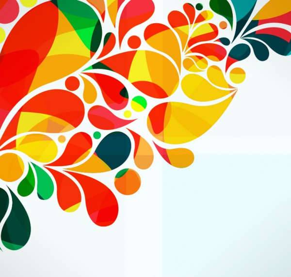 colorful ornamental abstract design