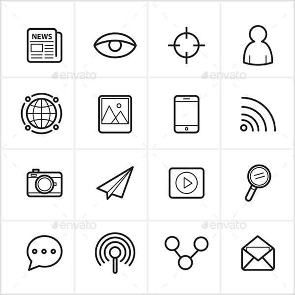 communication web icons