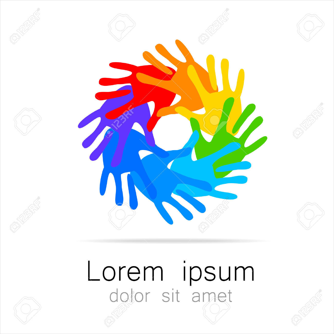 community service logo vector