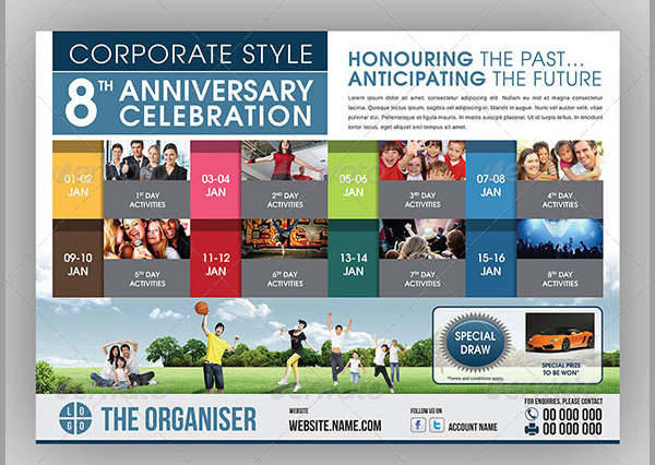 Corporate Anniversary Celebration Event Flyer