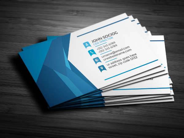 creative abstract business card