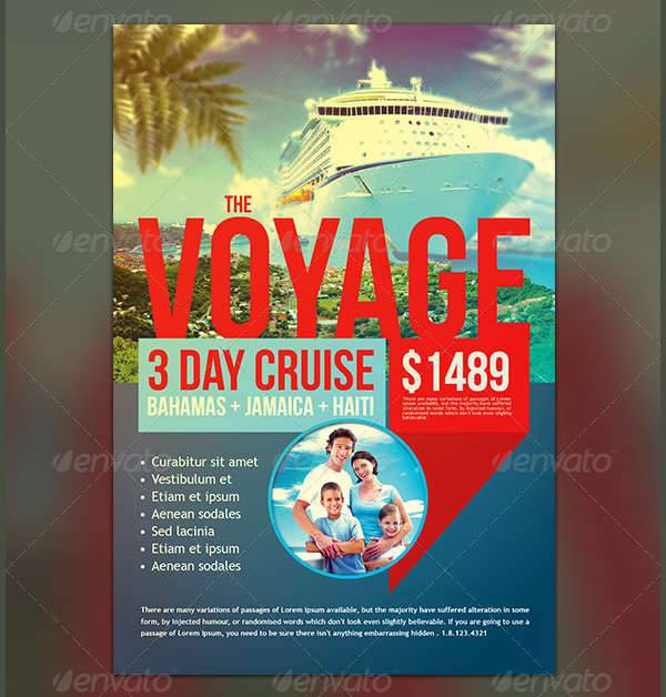 Cruise Travel Flyer Template