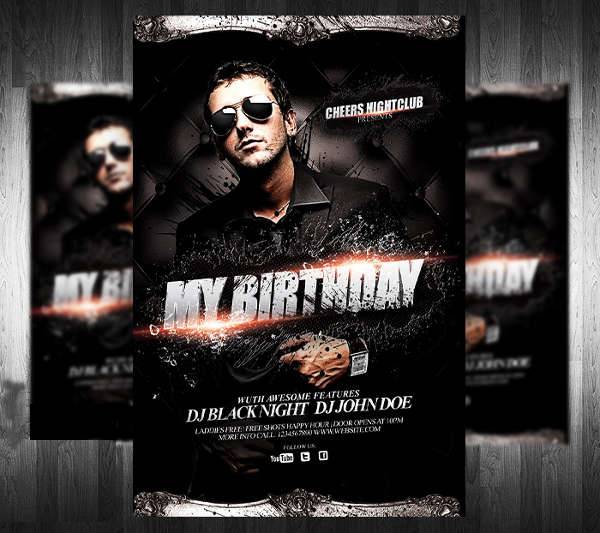 DJ Birthday Party Flyer