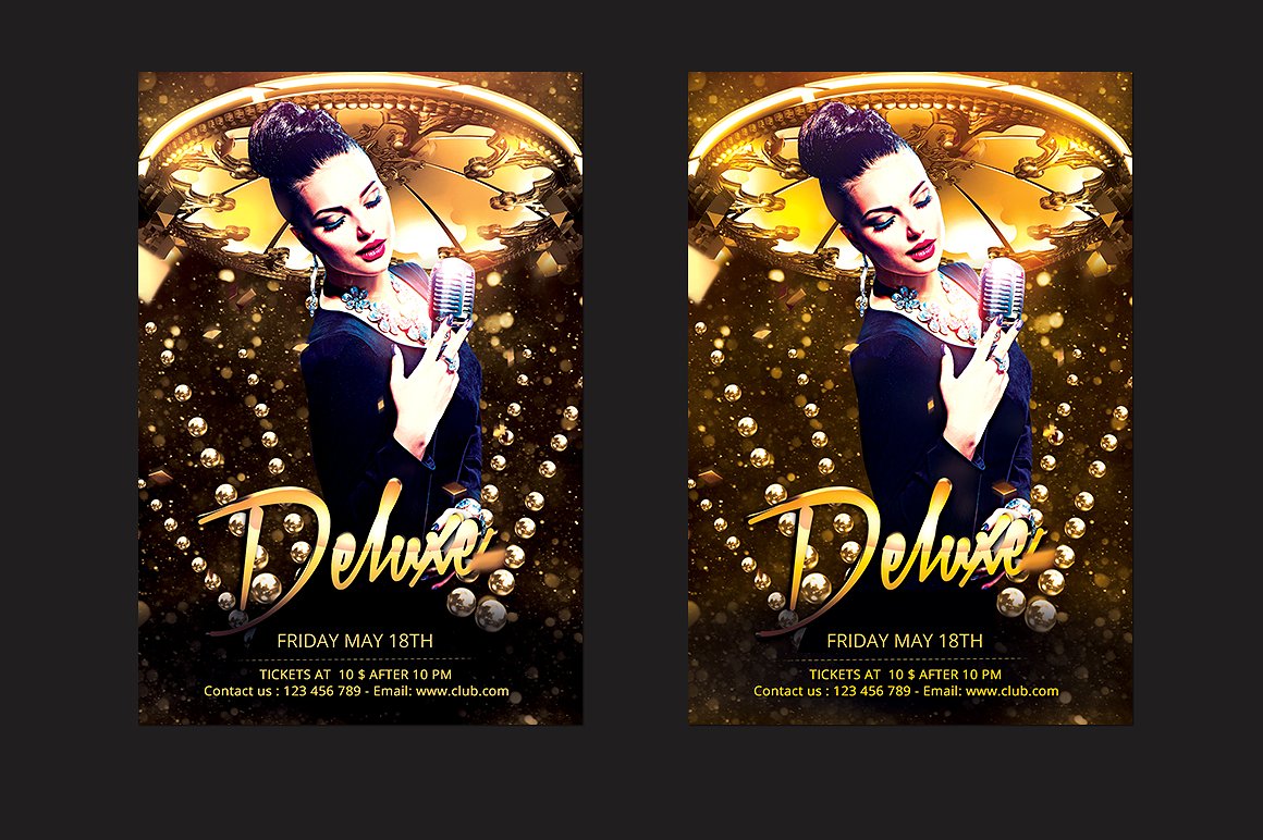 Deluxe DJ Party Flyer