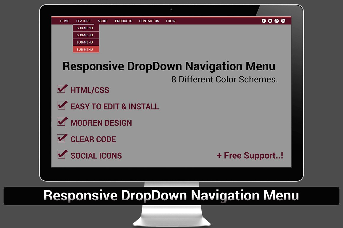 drop down navigation